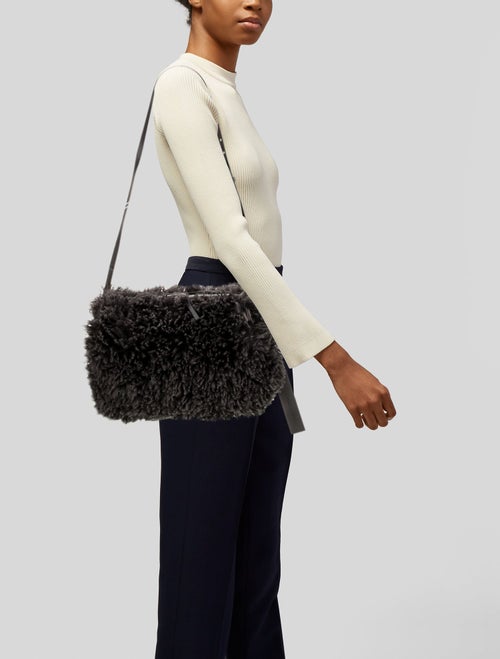 STAND STUDIO Faux Fur Shoulder Bag