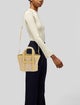 STAND STUDIO Raffia Top Handle Bag