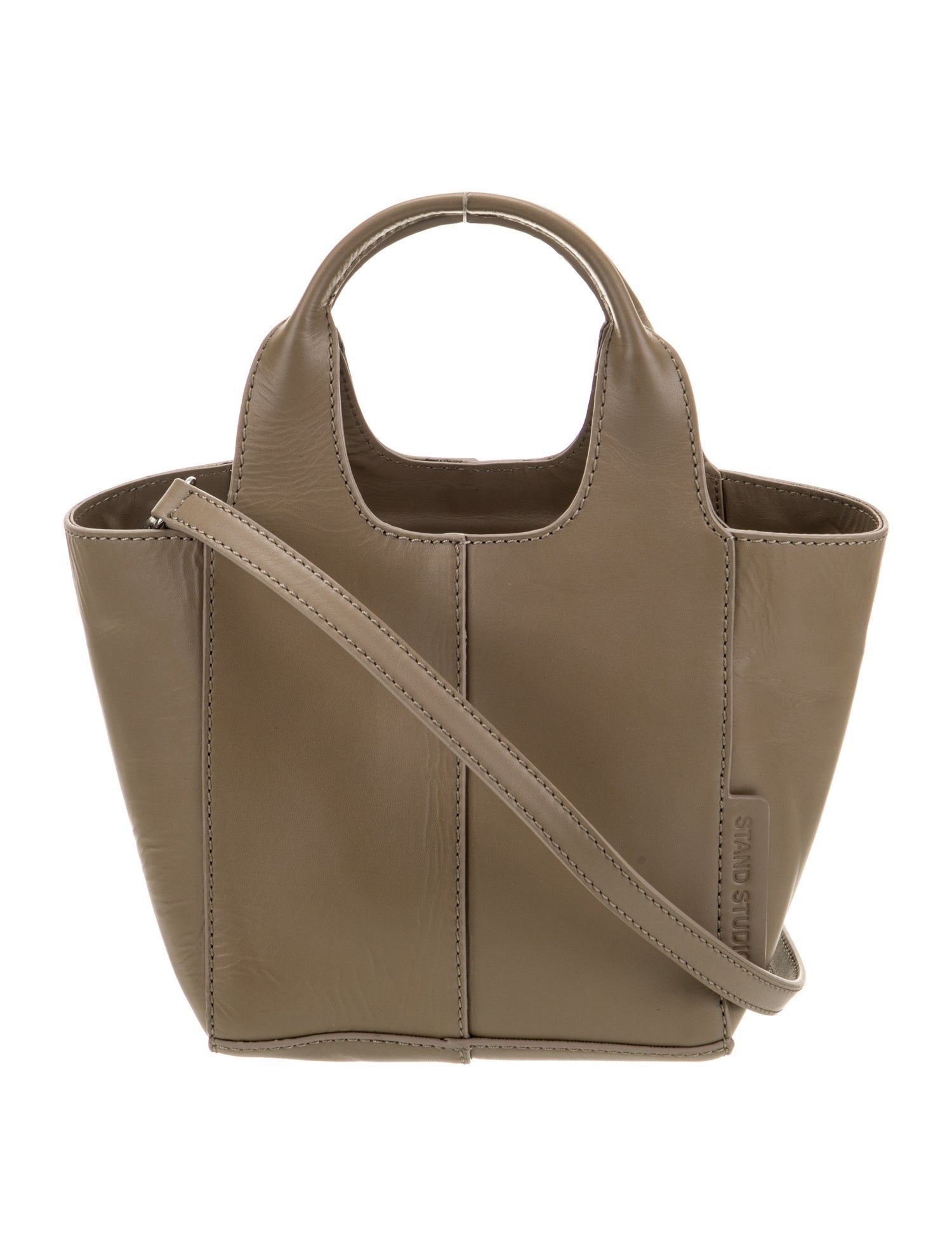 STAND STUDIO Leather Top Handle Bag
