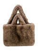 STAND STUDIO Fur Bucket Bag