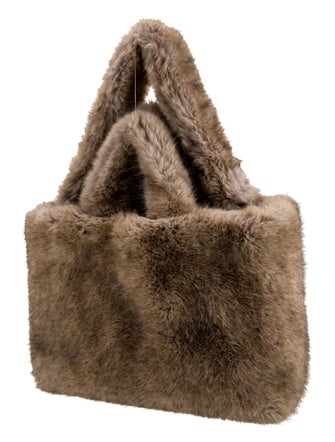 STAND STUDIO Fur Bucket Bag