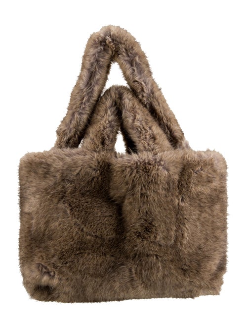 STAND STUDIO Fur Bucket Bag