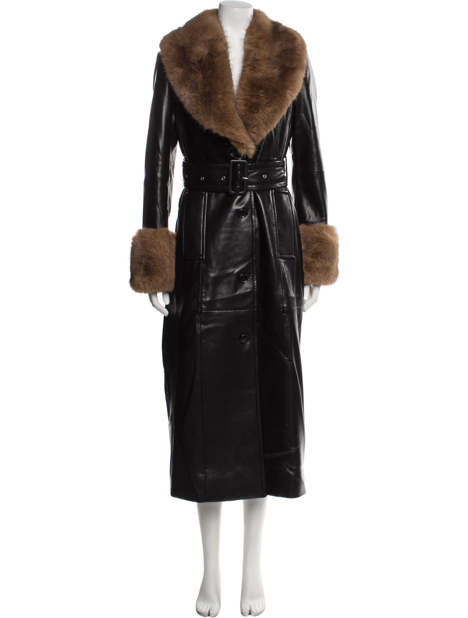 STAND STUDIO Faux Leather Coat