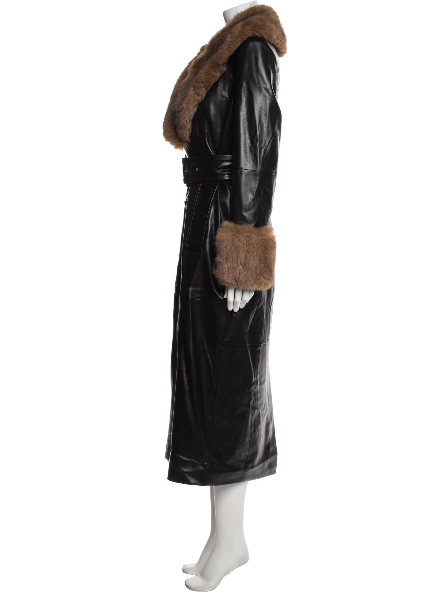 STAND STUDIO Faux Leather Coat