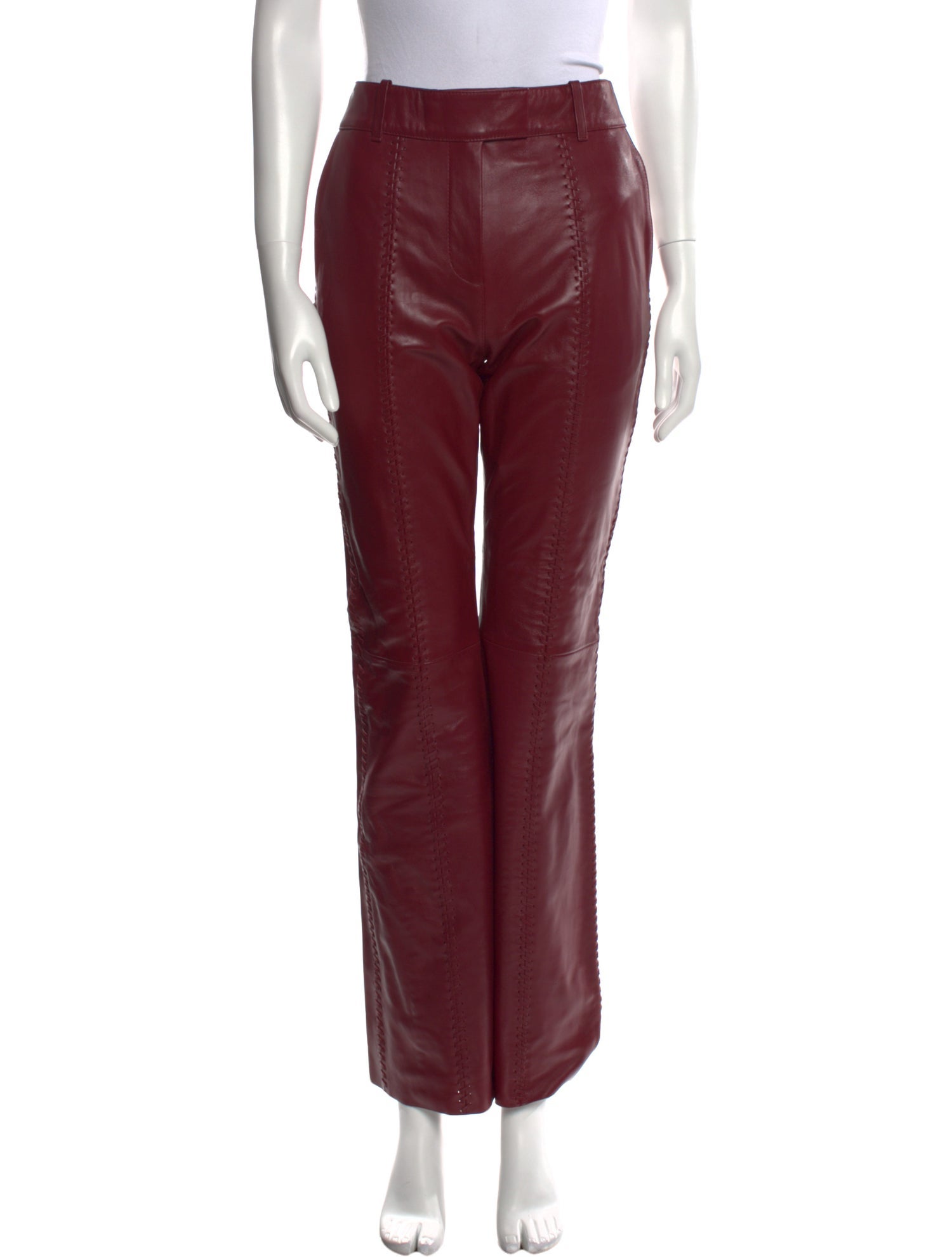 STAND STUDIO Lamb Leather Wide Leg Pants