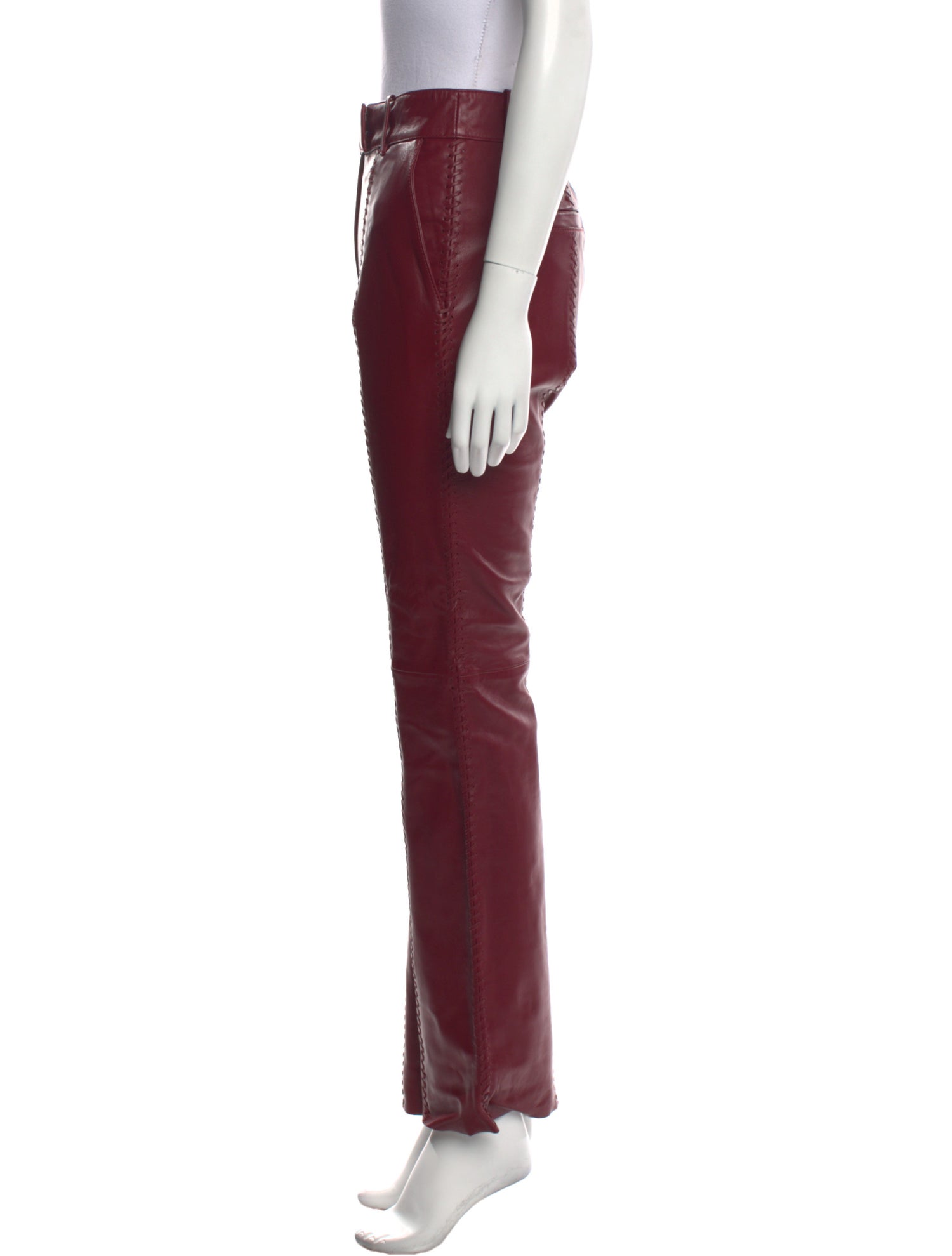 STAND STUDIO Lamb Leather Wide Leg Pants