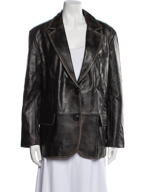 STAND STUDIO Leather Blazer