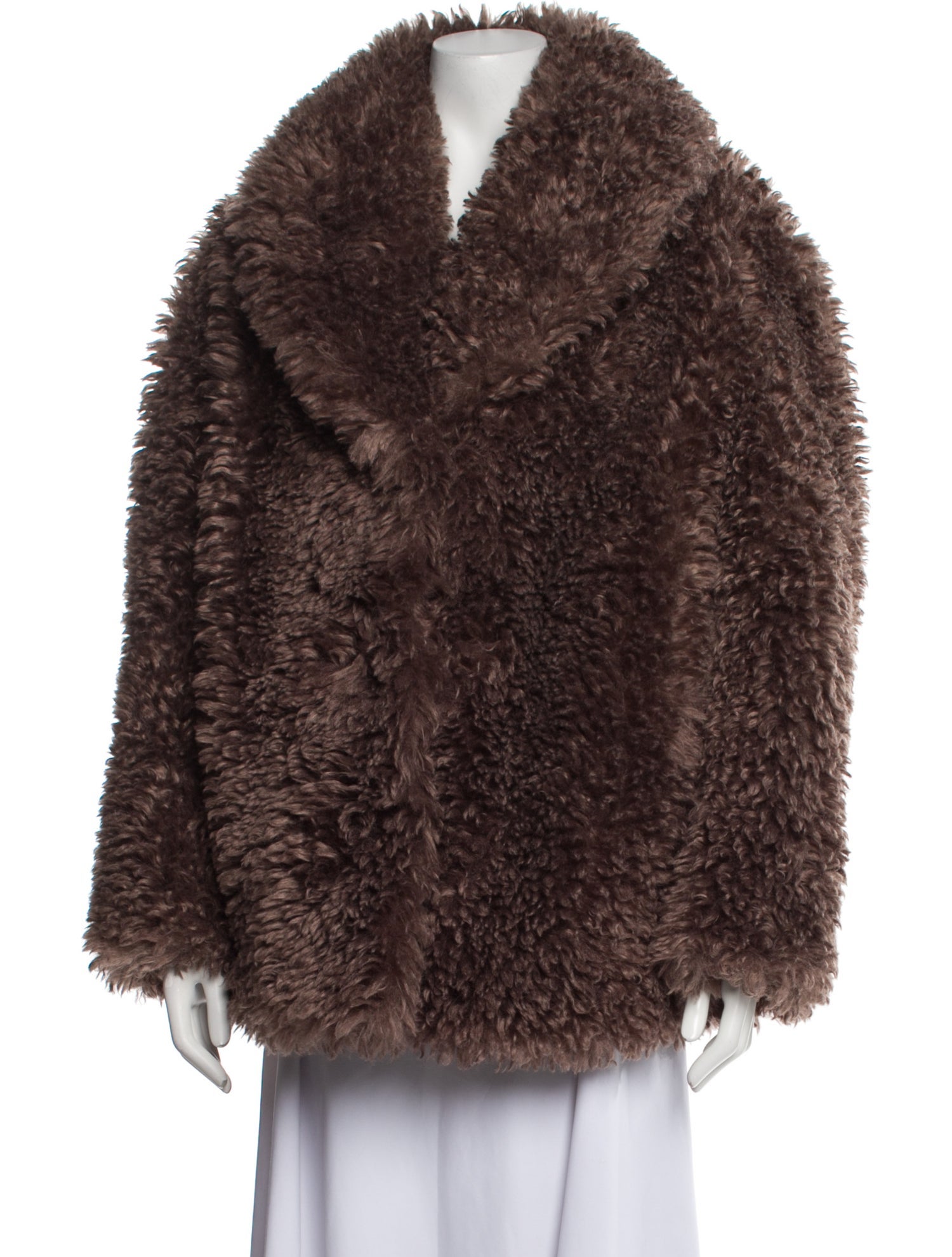 STAND STUDIO Faux Shearling Faux Fur Jacket