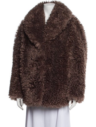 STAND STUDIO Faux Shearling Faux Fur Jacket