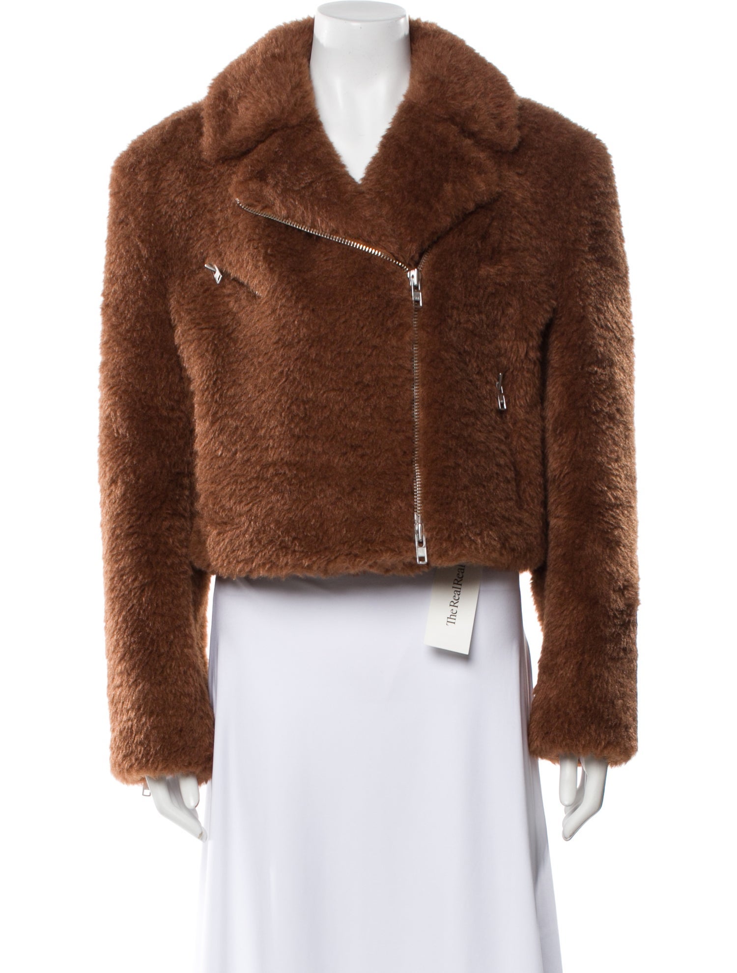 STAND STUDIO Faux Fur Faux Fur Jacket