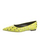 STAND STUDIO Leather Studded Accents Ballet Flats