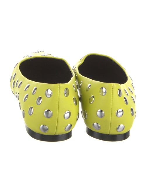 STAND STUDIO Leather Studded Accents Ballet Flats