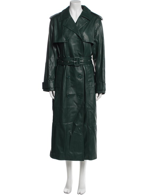 STAND STUDIO Faux Leather Trench Coat