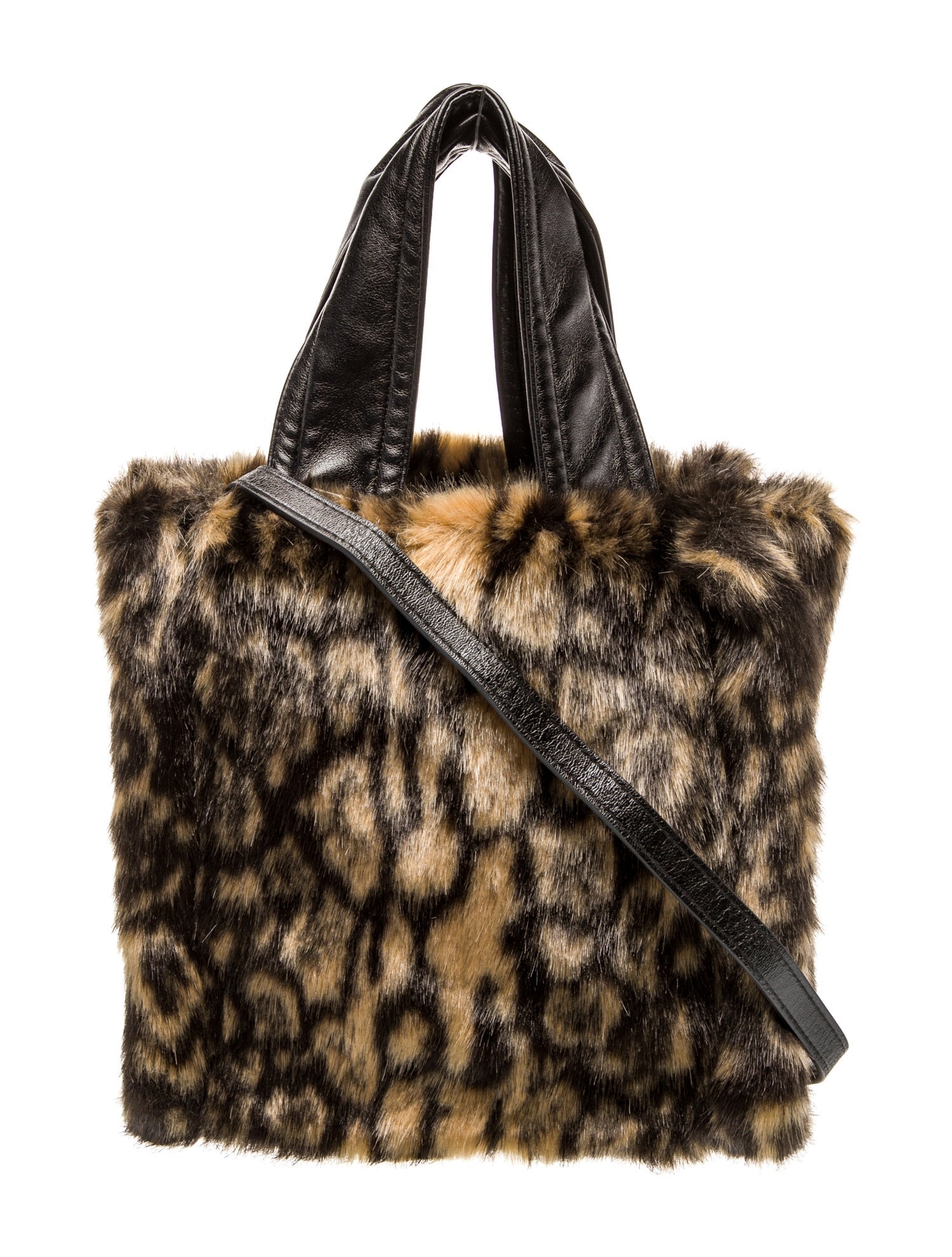 STAND STUDIO Faux Fur Top Handle Bag w/ Tags