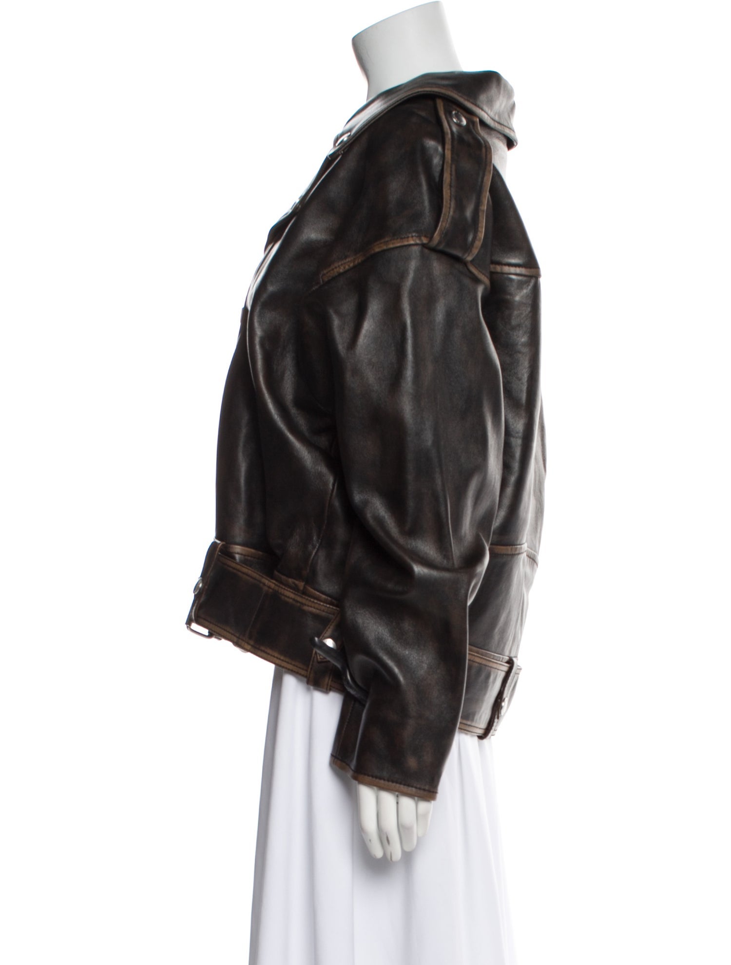 STAND STUDIO Lamb Leather Biker Jacket
