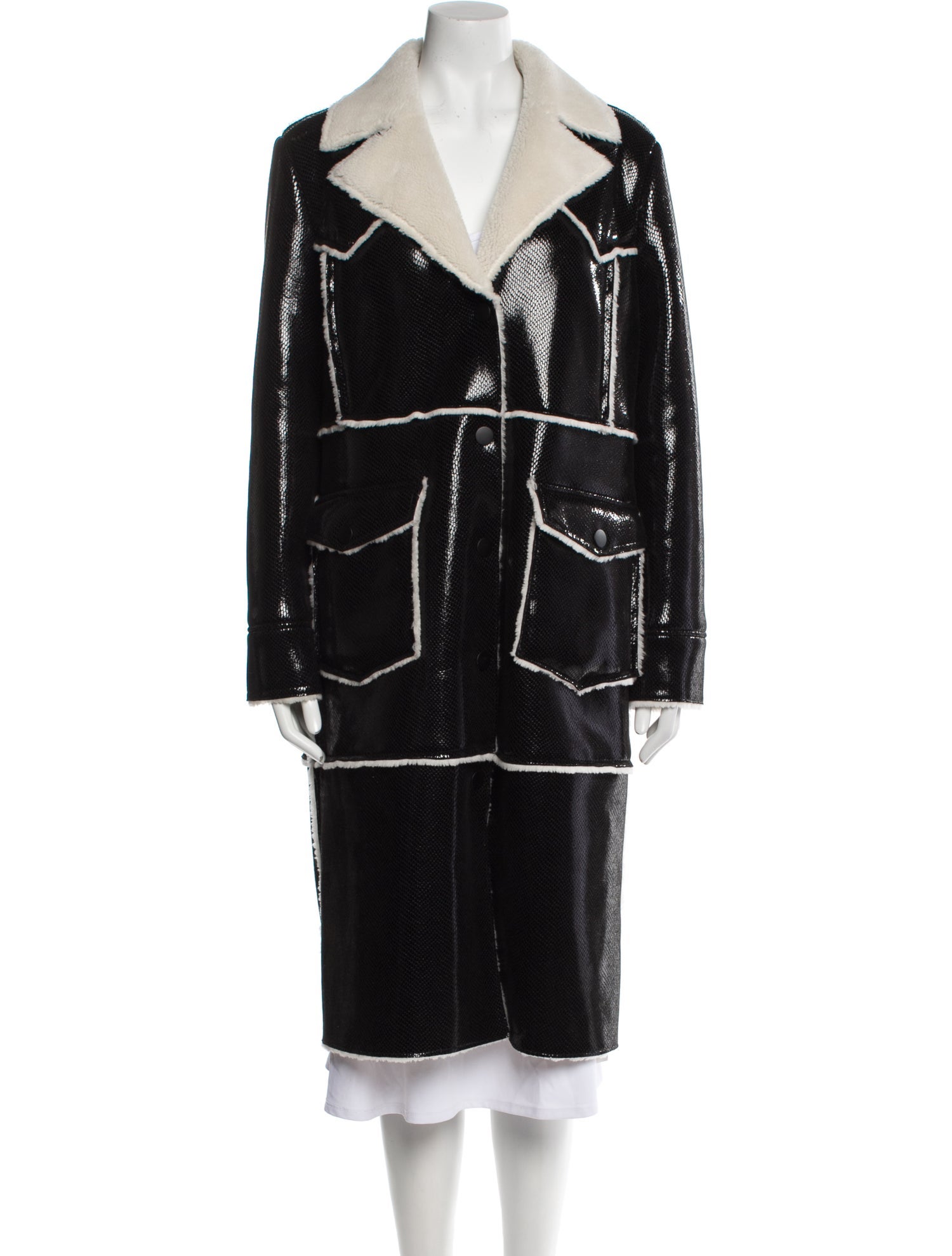 STAND STUDIO Colorblock Pattern Coat w/ Tags