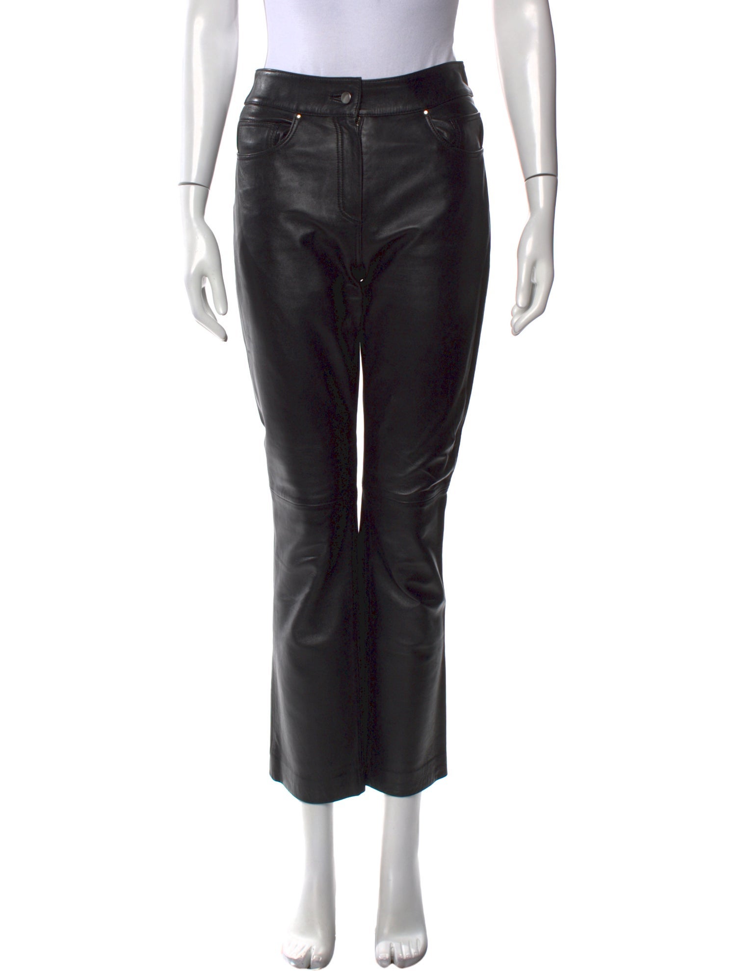 STAND STUDIO Lamb Leather Straight Leg Pants