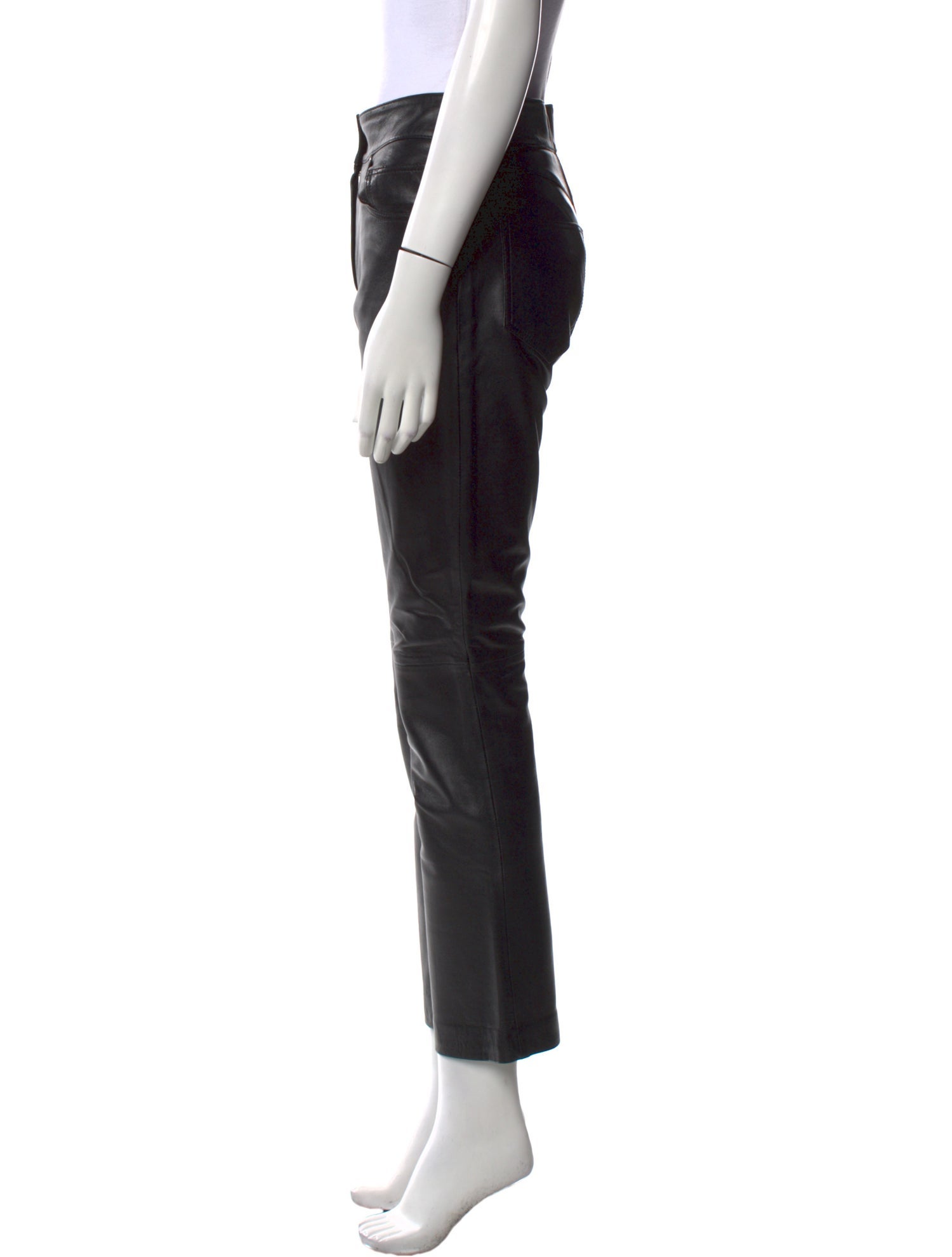 STAND STUDIO Lamb Leather Straight Leg Pants