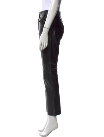 STAND STUDIO Lamb Leather Straight Leg Pants