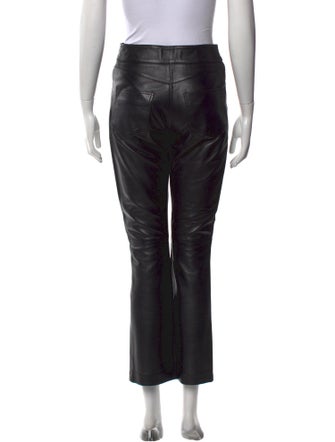 STAND STUDIO Lamb Leather Straight Leg Pants