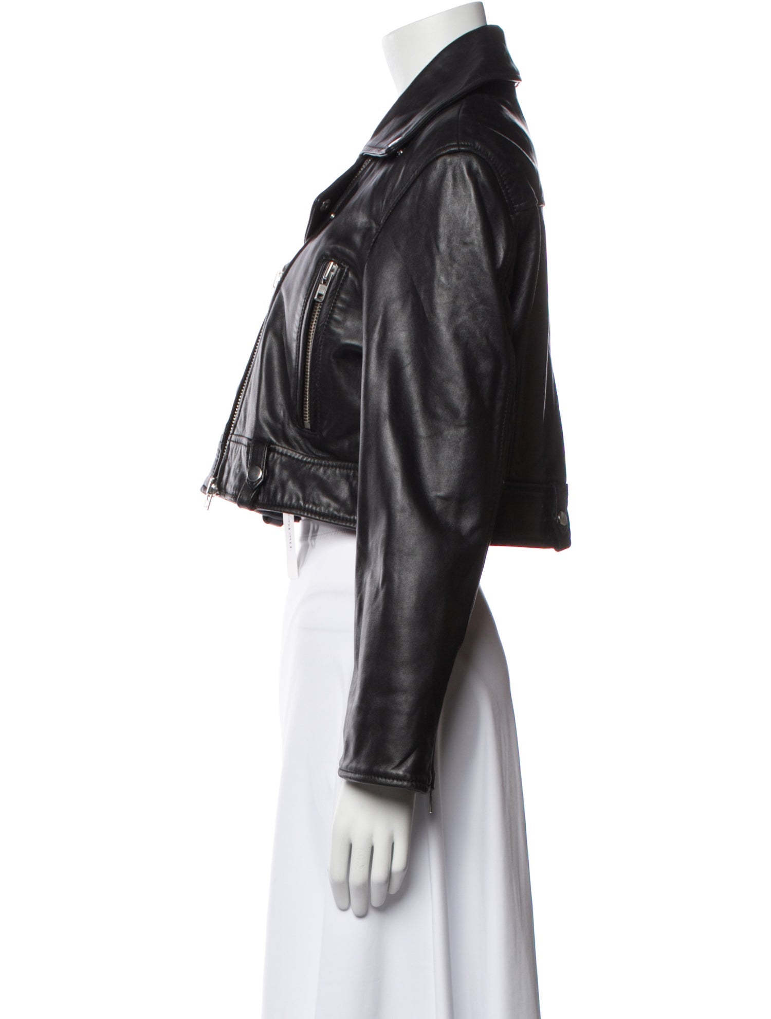 STAND STUDIO Lamb Leather Biker Jacket