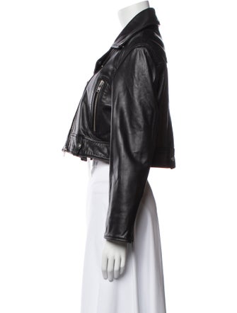 STAND STUDIO Lamb Leather Biker Jacket