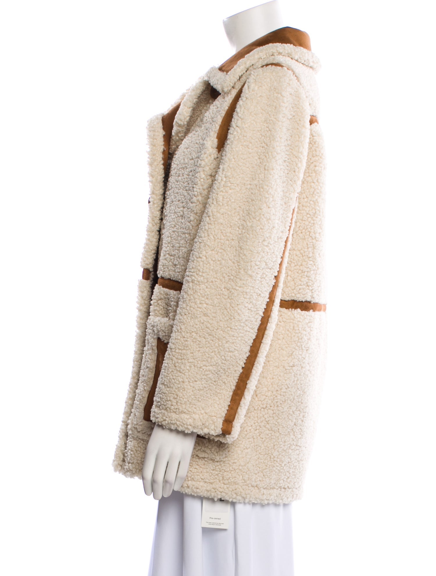 STAND STUDIO Colorblock Pattern Coat