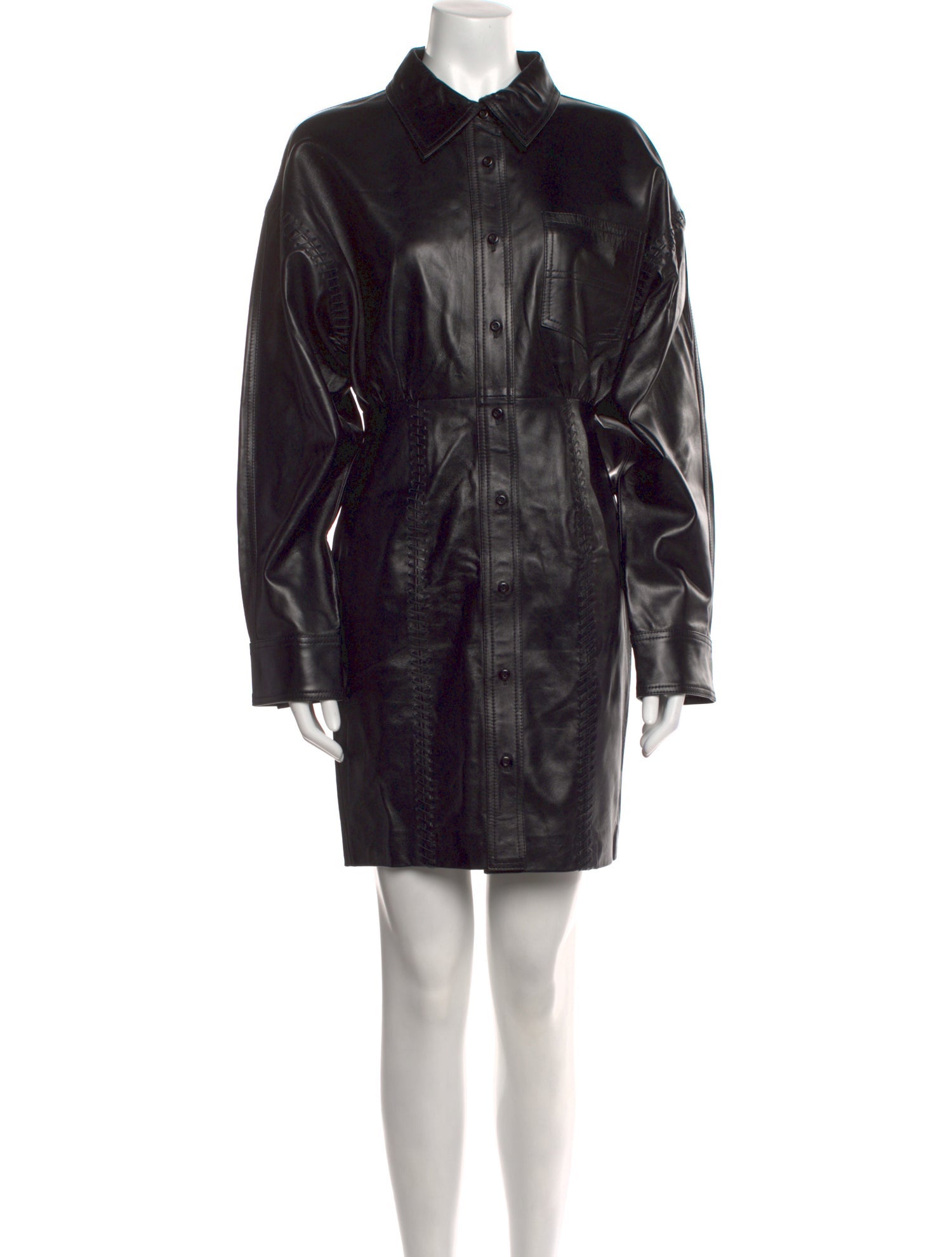 STAND STUDIO Leather Mini Dress