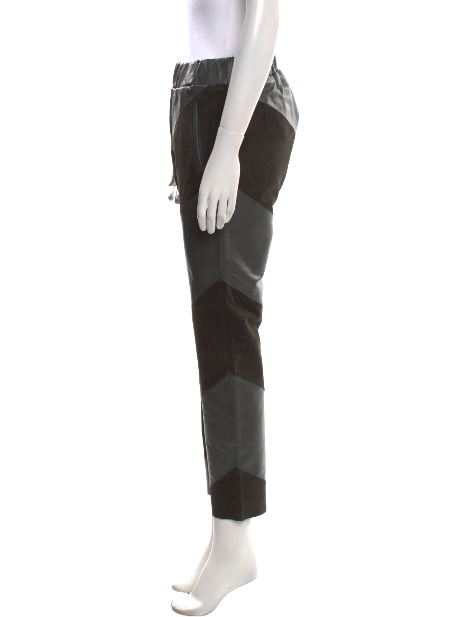 STAND STUDIO Leather Straight Leg Pants