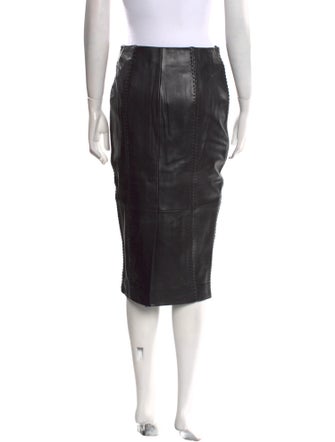 STAND STUDIO Leather Knee-Length Skirt