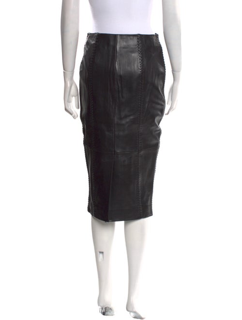 STAND STUDIO Leather Knee-Length Skirt