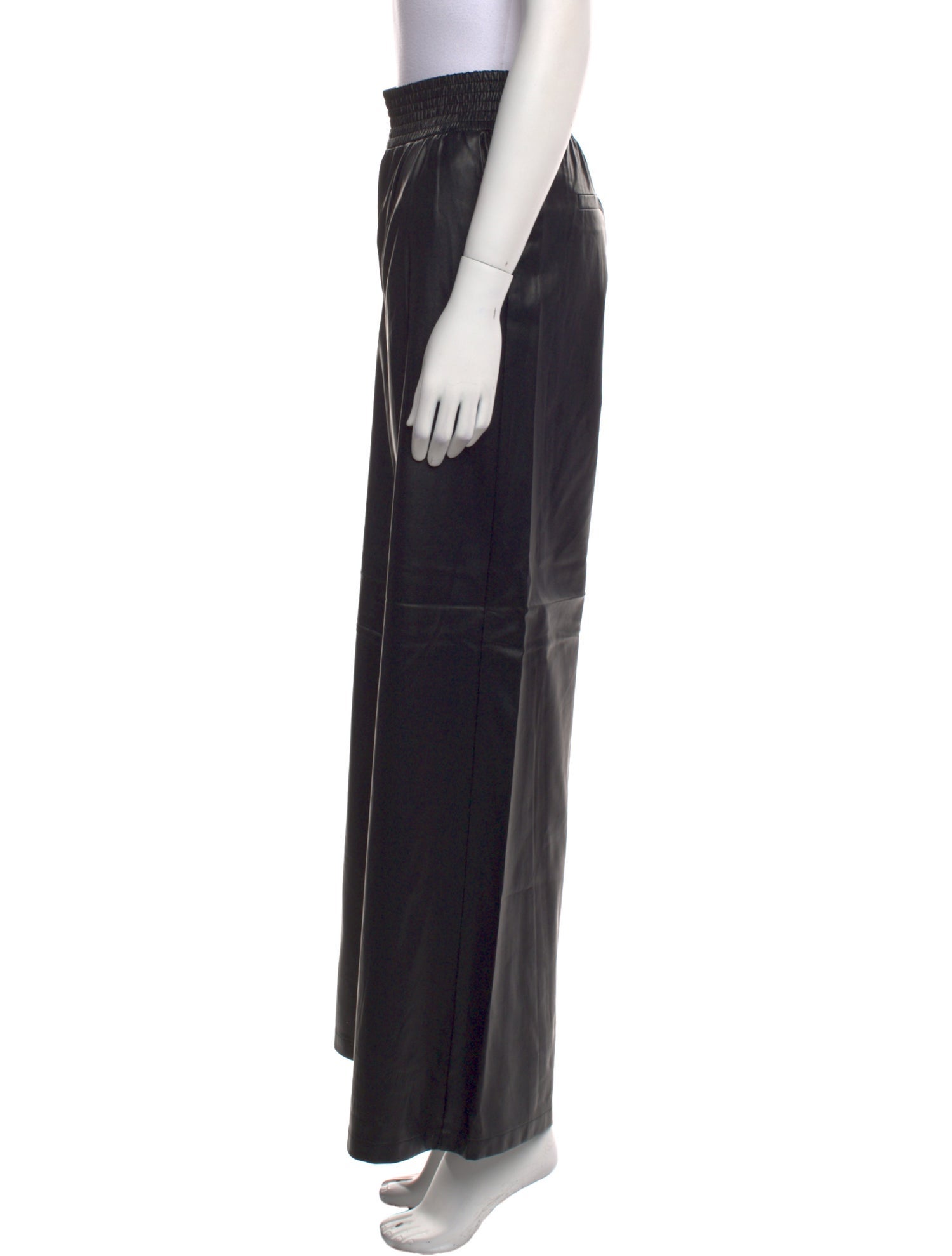 STAND STUDIO Faux Leather Wide Leg Pants