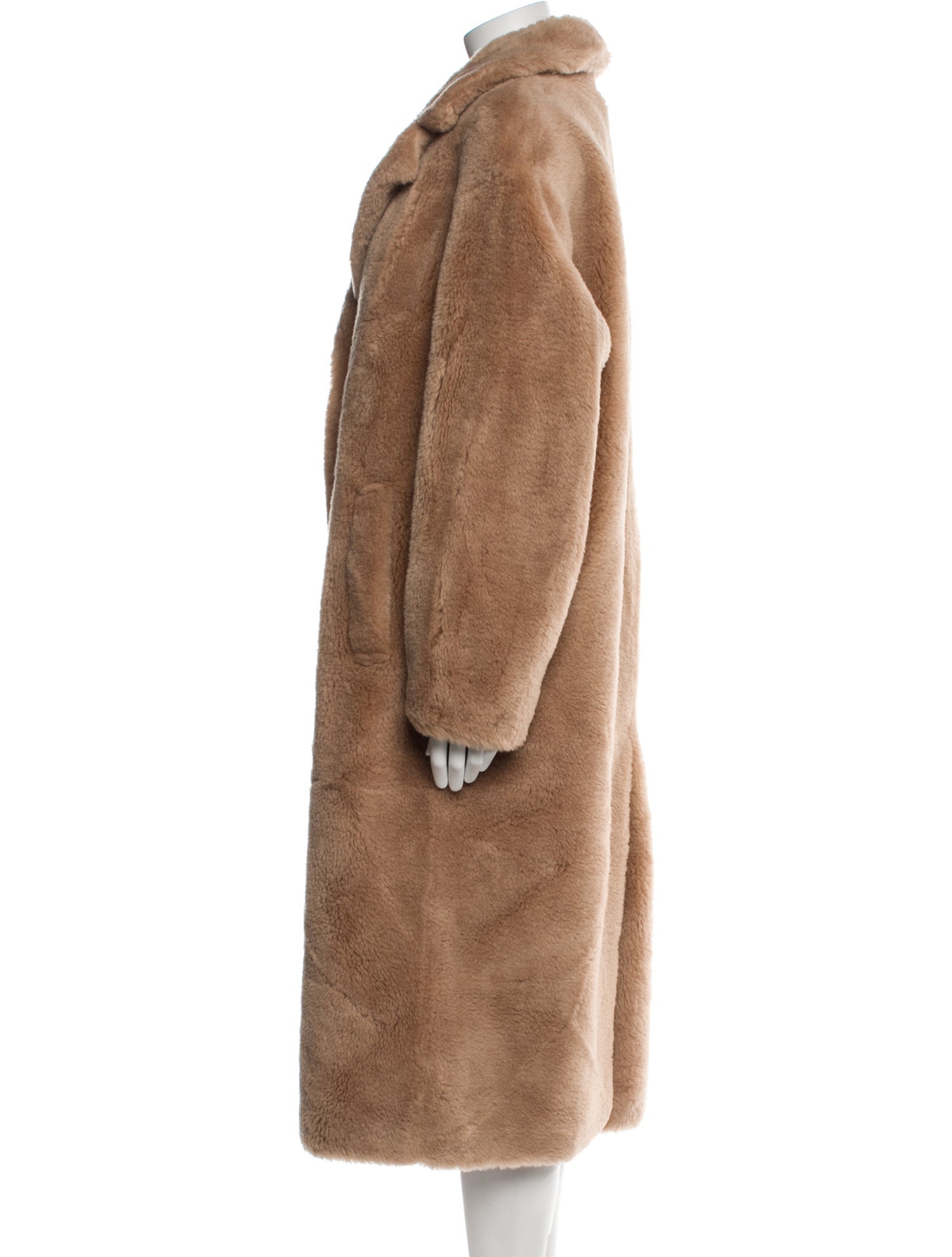 STAND STUDIO Wool Faux Fur Coat w/ Tags