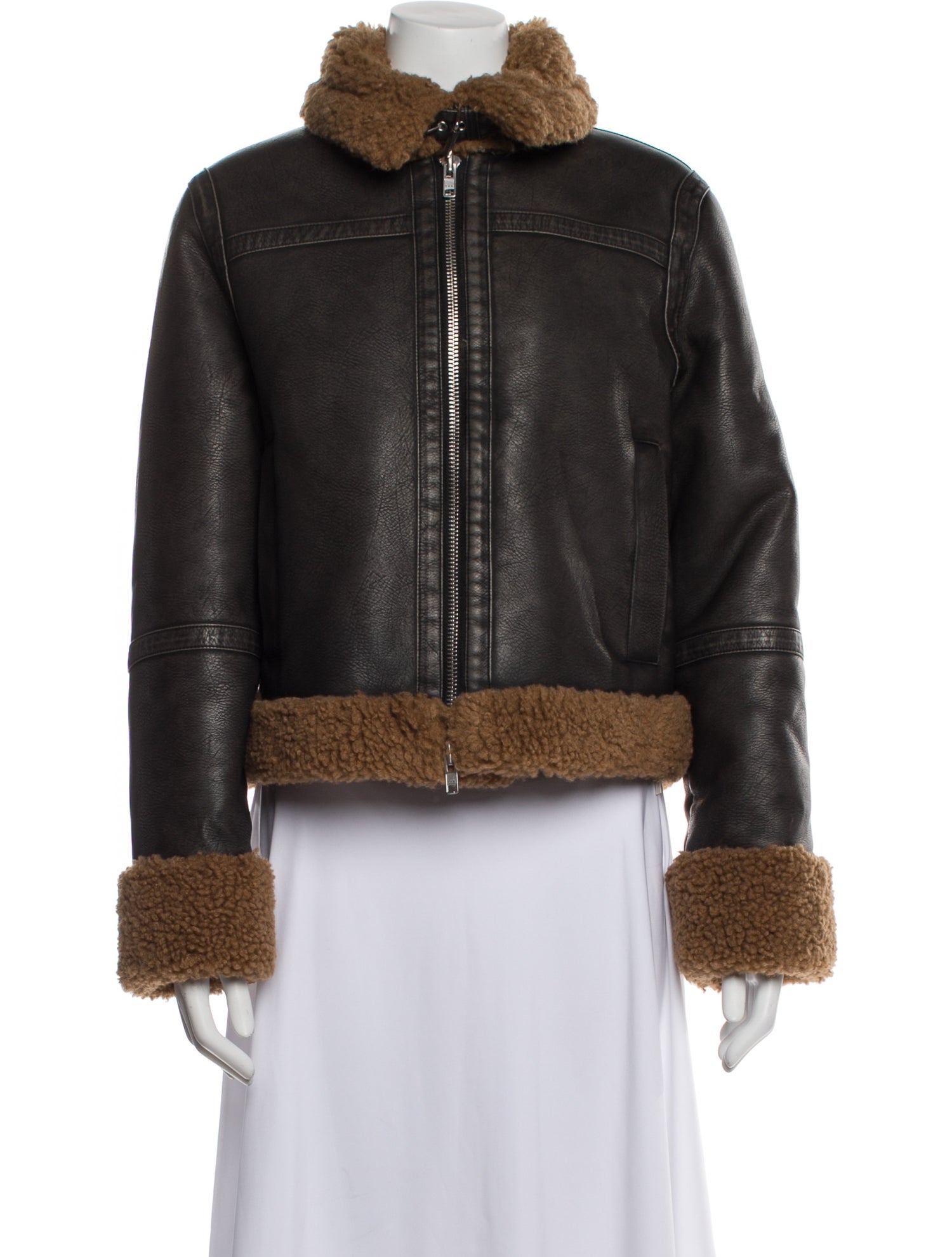 STAND STUDIO Faux Leather Faux Fur Jacket w/ Tags