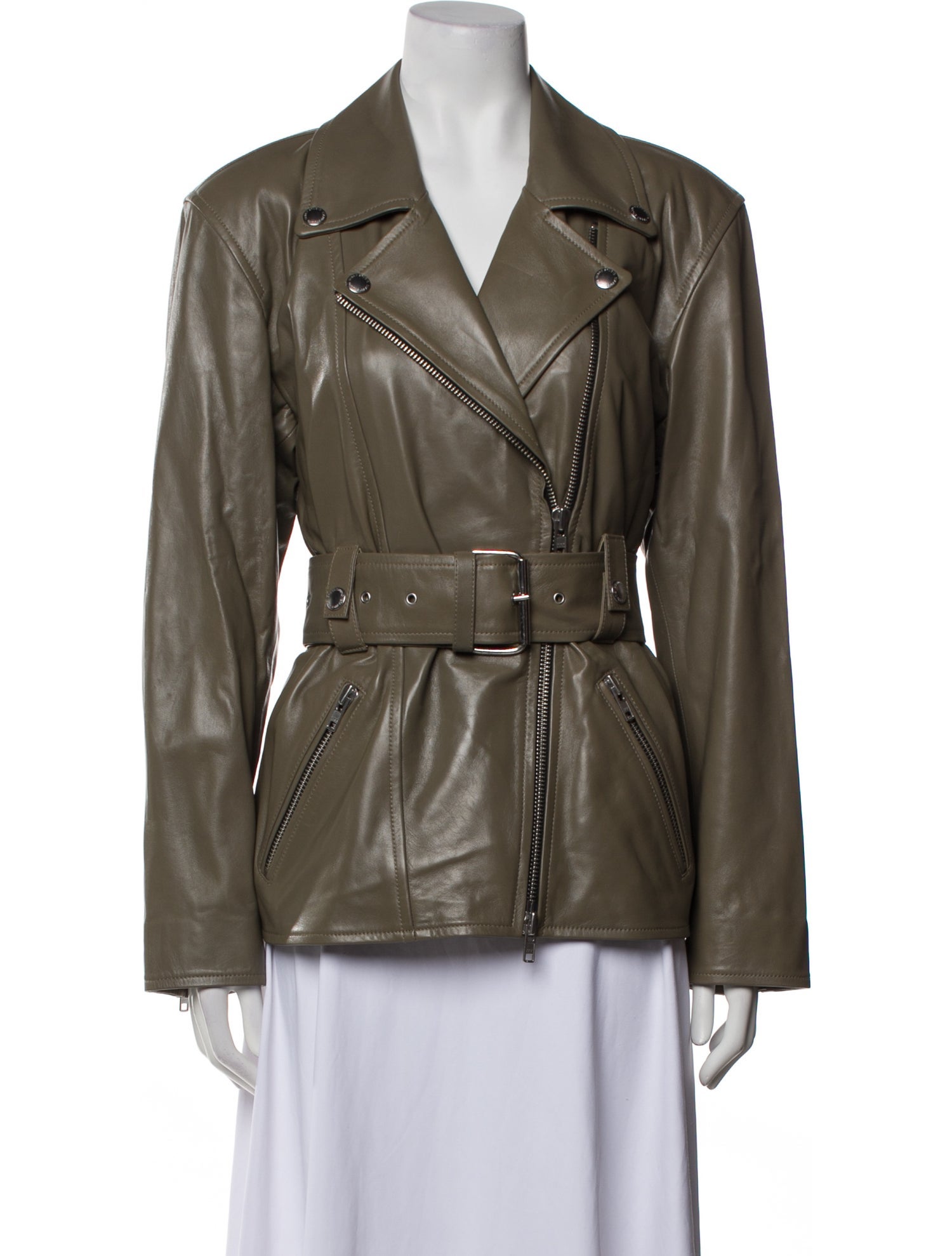 STAND STUDIO Lamb Leather Biker Jacket w/ Tags