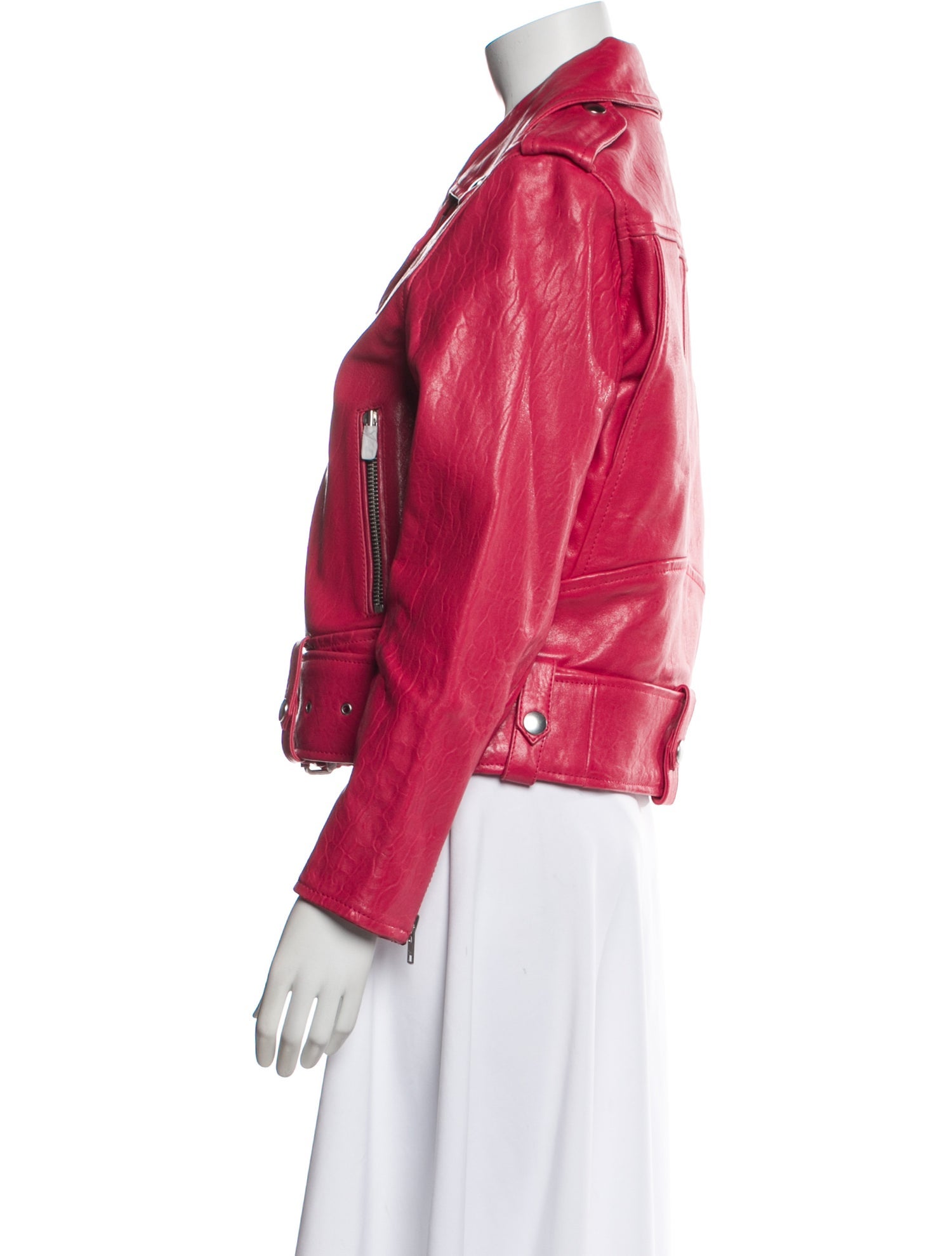 STAND STUDIO Lamb Leather Biker Jacket