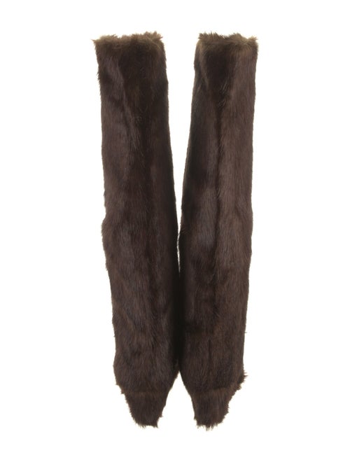 STAND STUDIO Faux Fur Printed Boots
