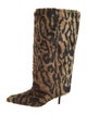 STAND STUDIO Ponyhair Animal Print Boots