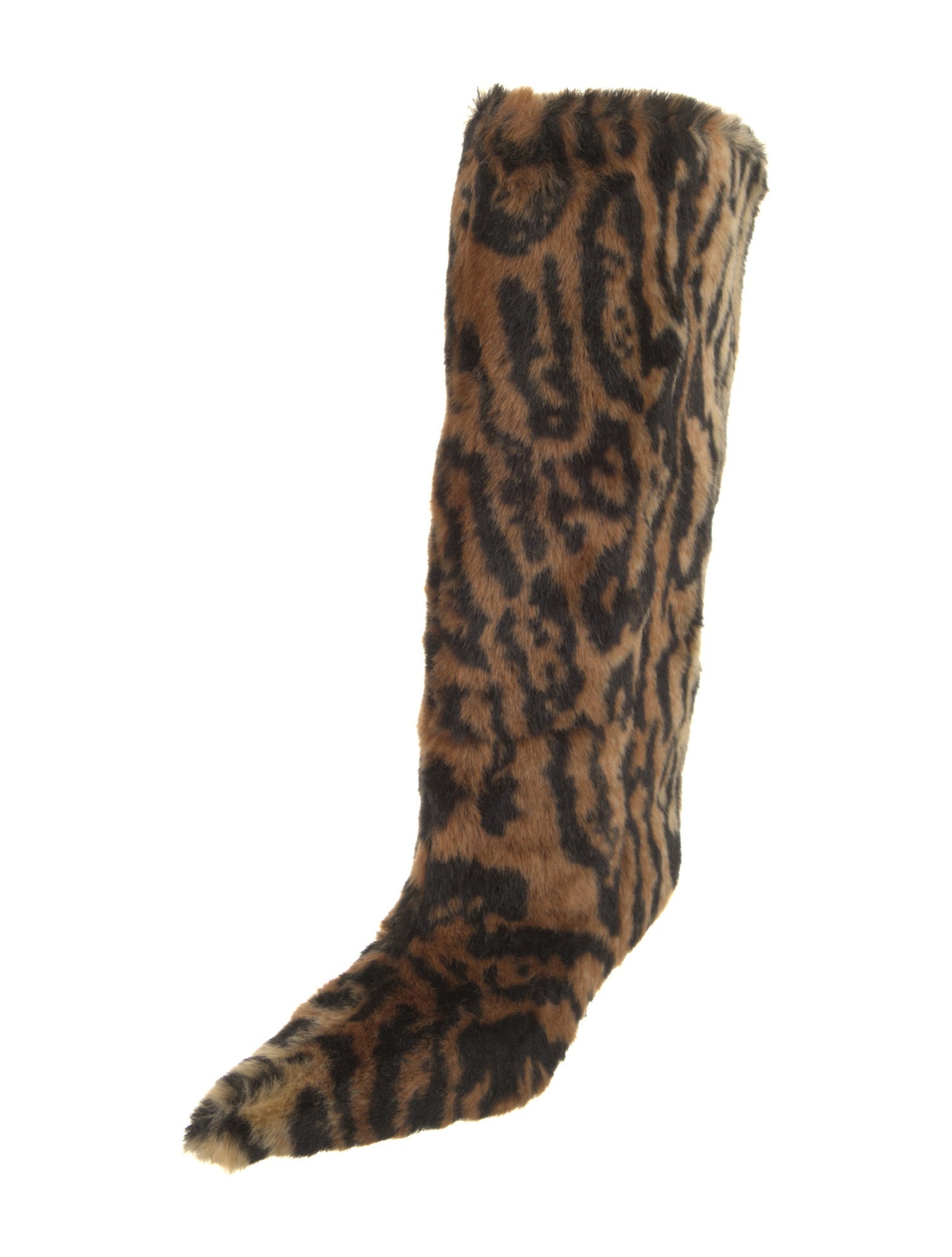 STAND STUDIO Ponyhair Animal Print Boots