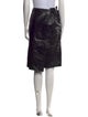 STAND STUDIO Lamb Leather Knee-Length Skirt