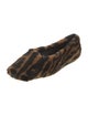 STAND STUDIO Ponyhair Animal Print Flats