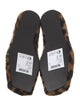 STAND STUDIO Ponyhair Animal Print Flats