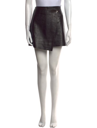 STAND STUDIO Lamb Leather Mini Skirt