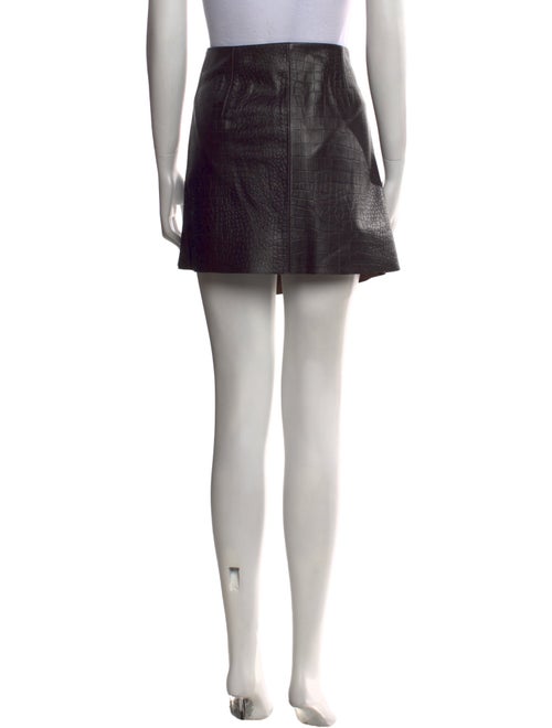 STAND STUDIO Lamb Leather Mini Skirt