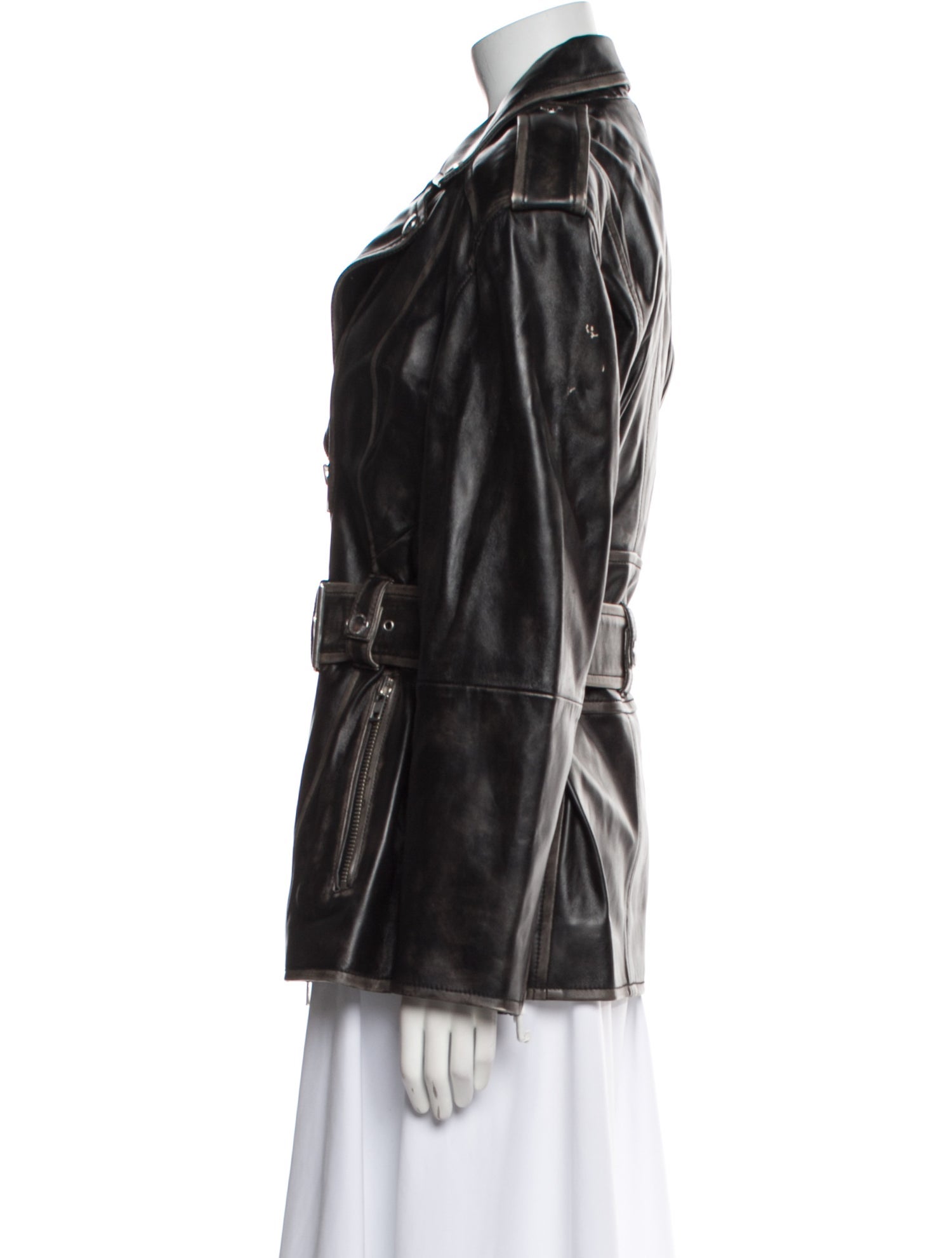 STAND STUDIO Lamb Leather Biker Jacket w/ Tags