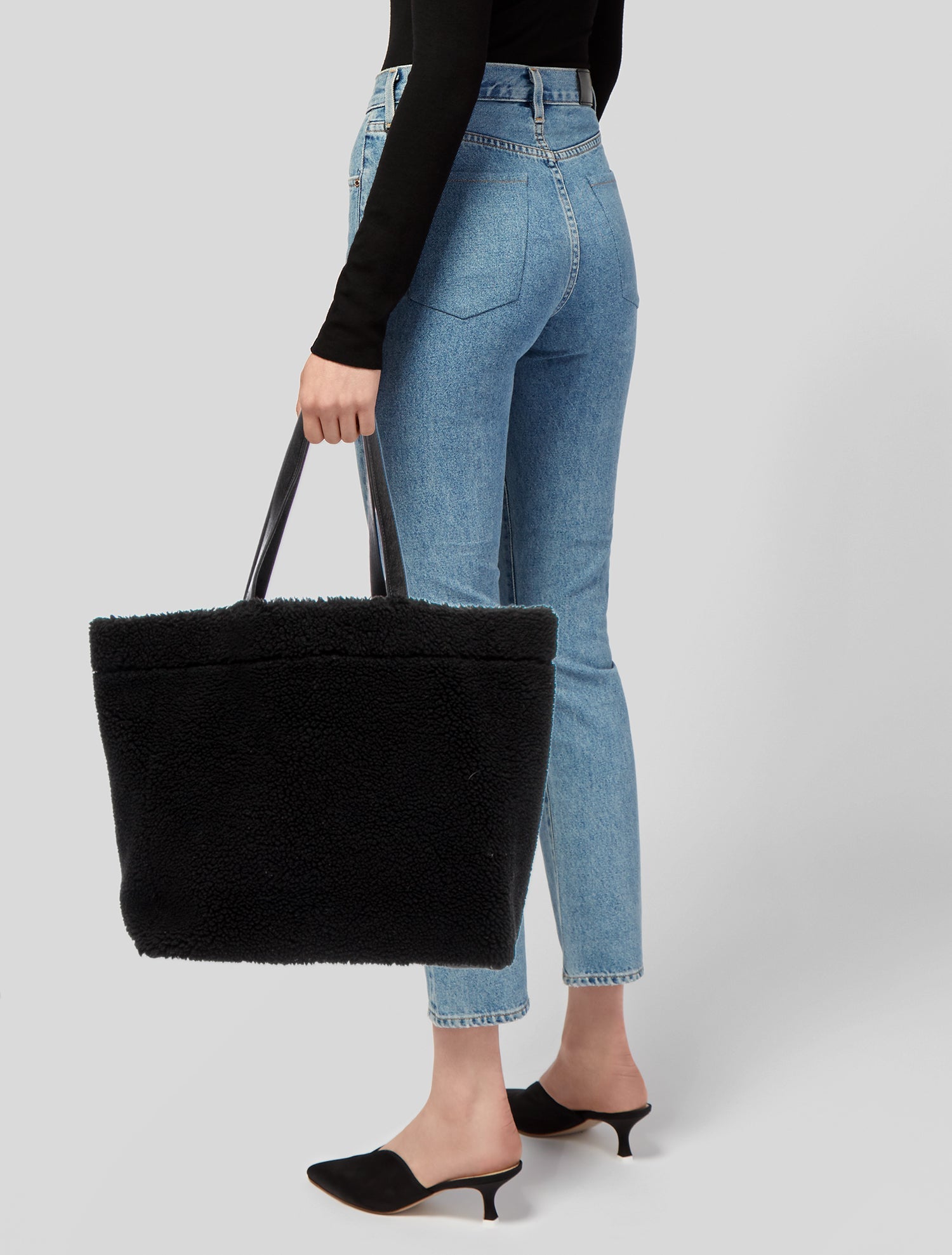 STAND STUDIO Faux Fur Tote