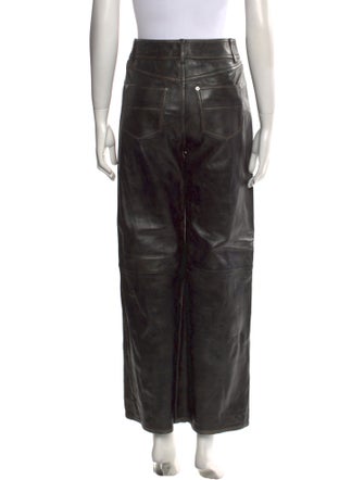STAND STUDIO Lamb Leather Wide Leg Pants