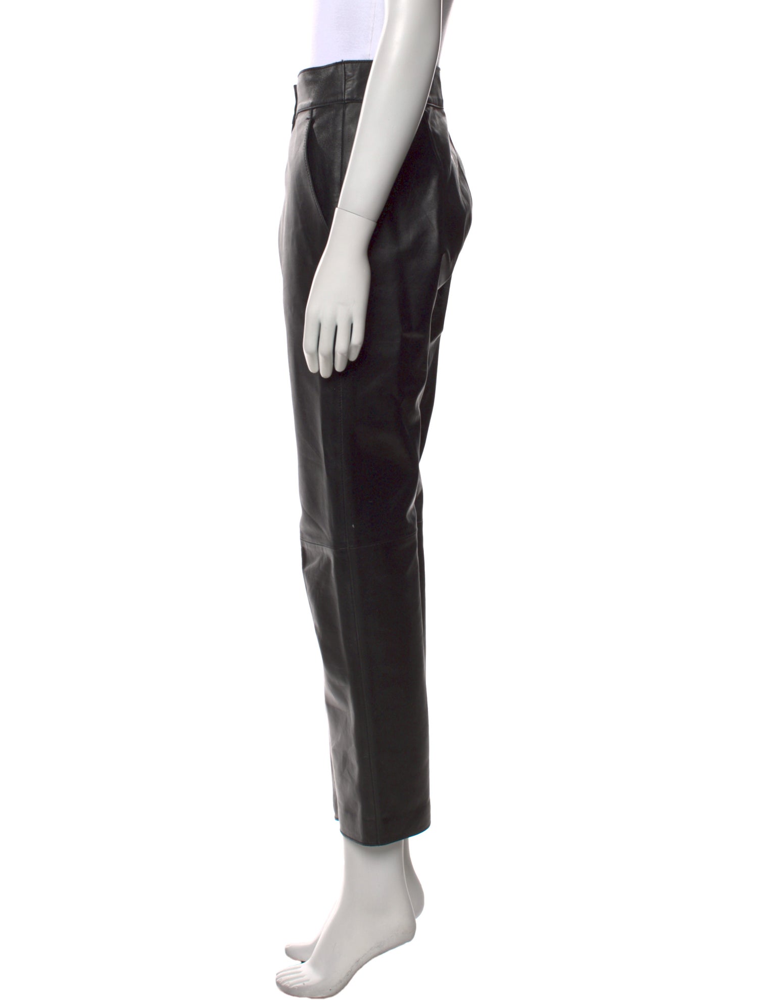 STAND STUDIO Lamb Leather Straight Leg Pants