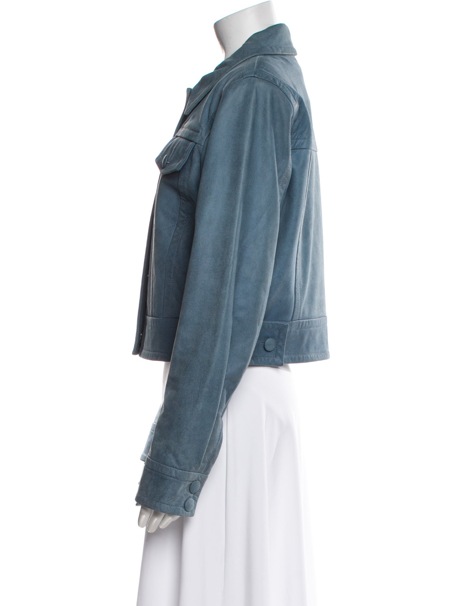 STAND STUDIO Leather Denim Jacket