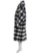 STAND STUDIO Plaid Print Trench Coat